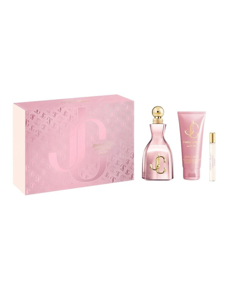 I Want Choo With Love EDP Gift Set (EDP 100ml + EDP 7.5ml + Body Lotion 100ml)