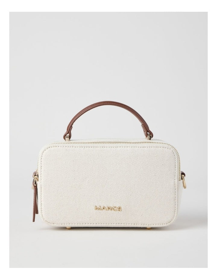 Manchester Crossbody Bag in Natural and Choc