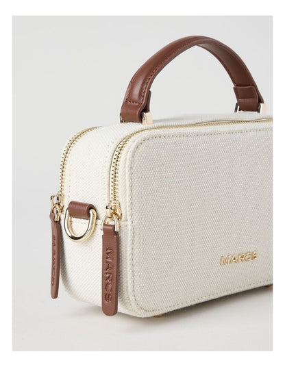 Manchester Crossbody Bag in Natural and Choc