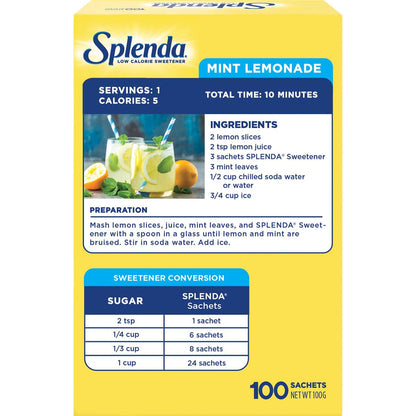 Splenda Sweetener Sachets 100g