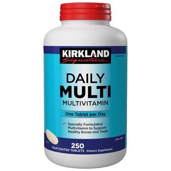 Kirkland Signature Daily Multivitamin 250 Tablets