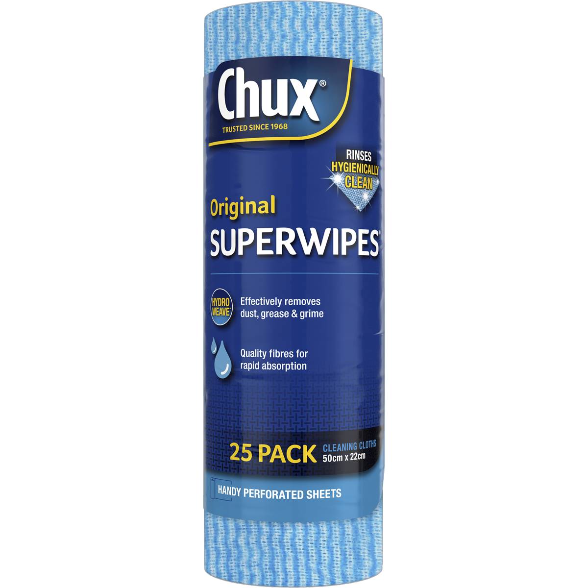 Chux Original Superwipes Roll 25 Pack