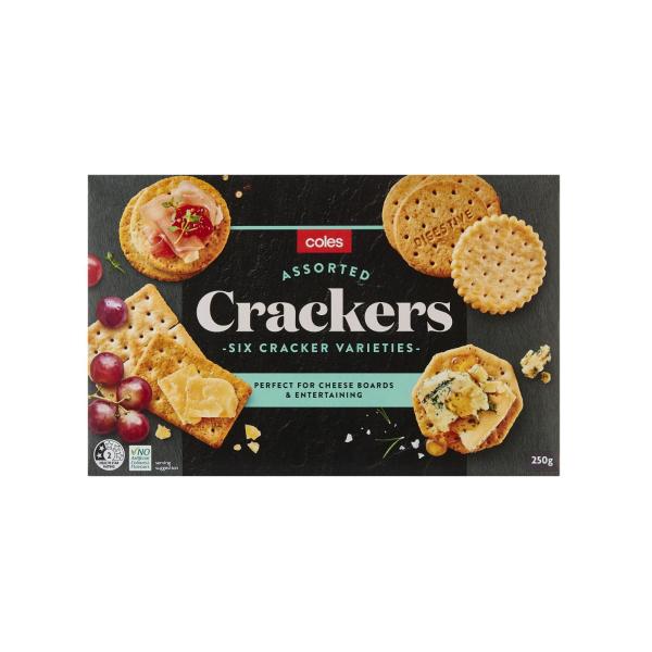 COLES ASSORTED CRACKER SELECTION