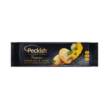 PECKISH FANCIES RICE CRACKERS:PARMESAN & HERBS:.:90 GRAM