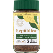 Republica Organic Instant Coffee 100% Pure Decaffeinated 100g