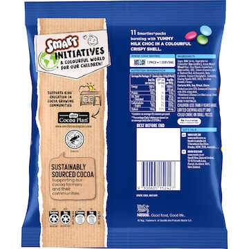 Nestle Smarties Milk Choc 127g 11 pack