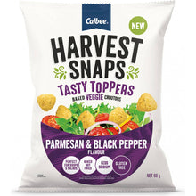 Calbee Harvest Snaps Tasty Toppers Parmesan & Black Pepper 60g
