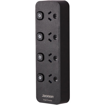 Jackson Surge Protected Board w/ 4 x Individual Switch Power Socket Outlets