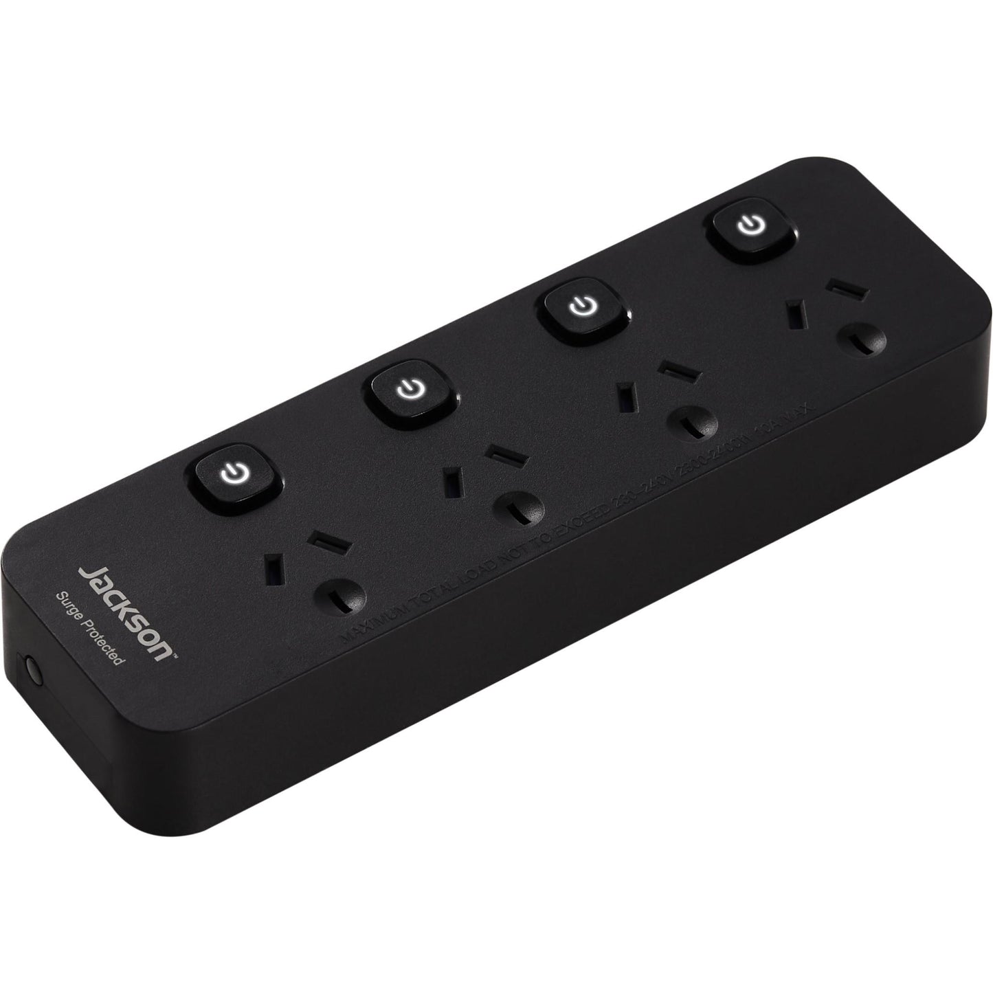 Jackson Surge Protected Board w/ 4 x Individual Switch Power Socket Outlets