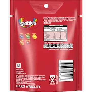 Skittles Fruits Chewy Lollies Party Share Bag 200g
