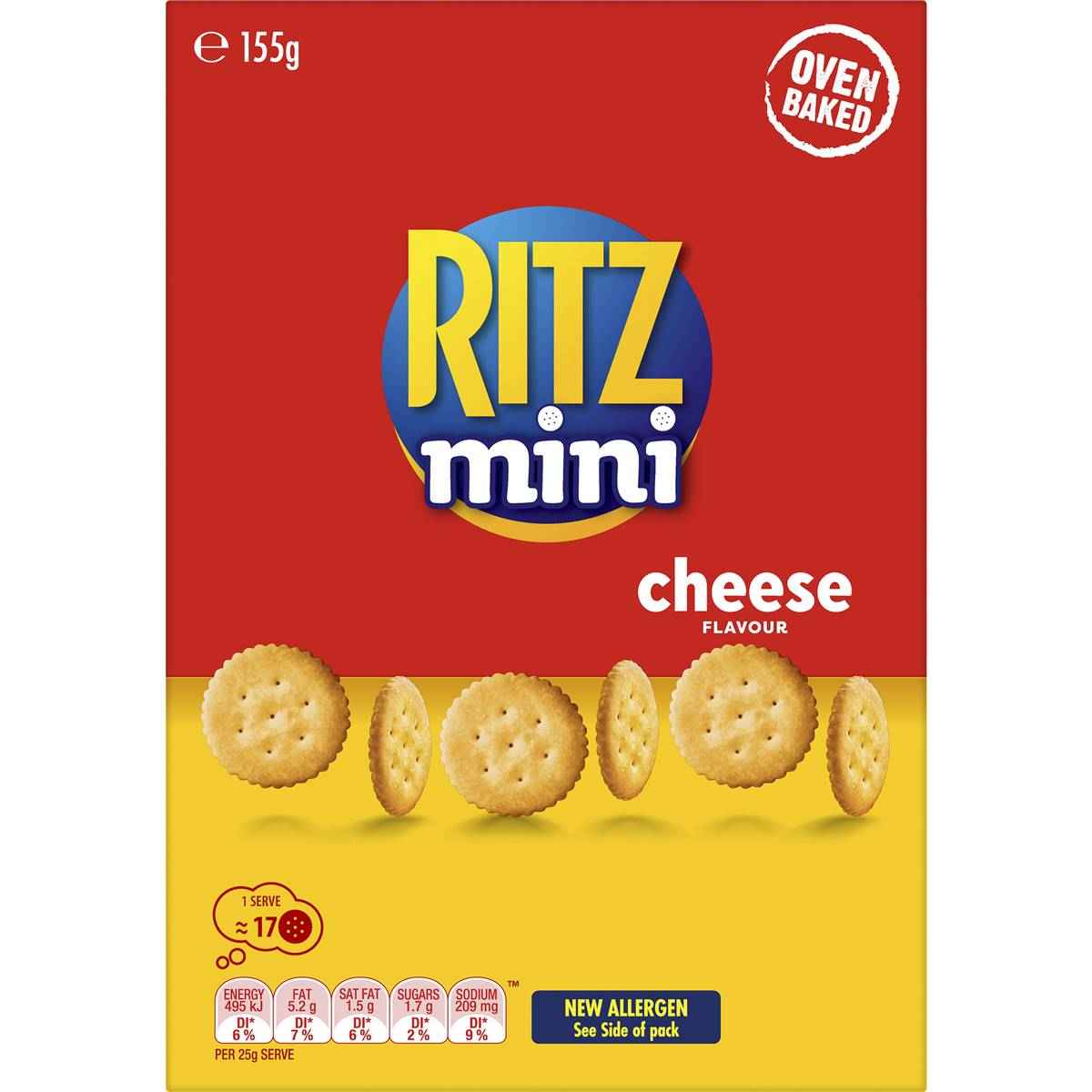 Ritz Mini Crackers Cheese Flavour 155g