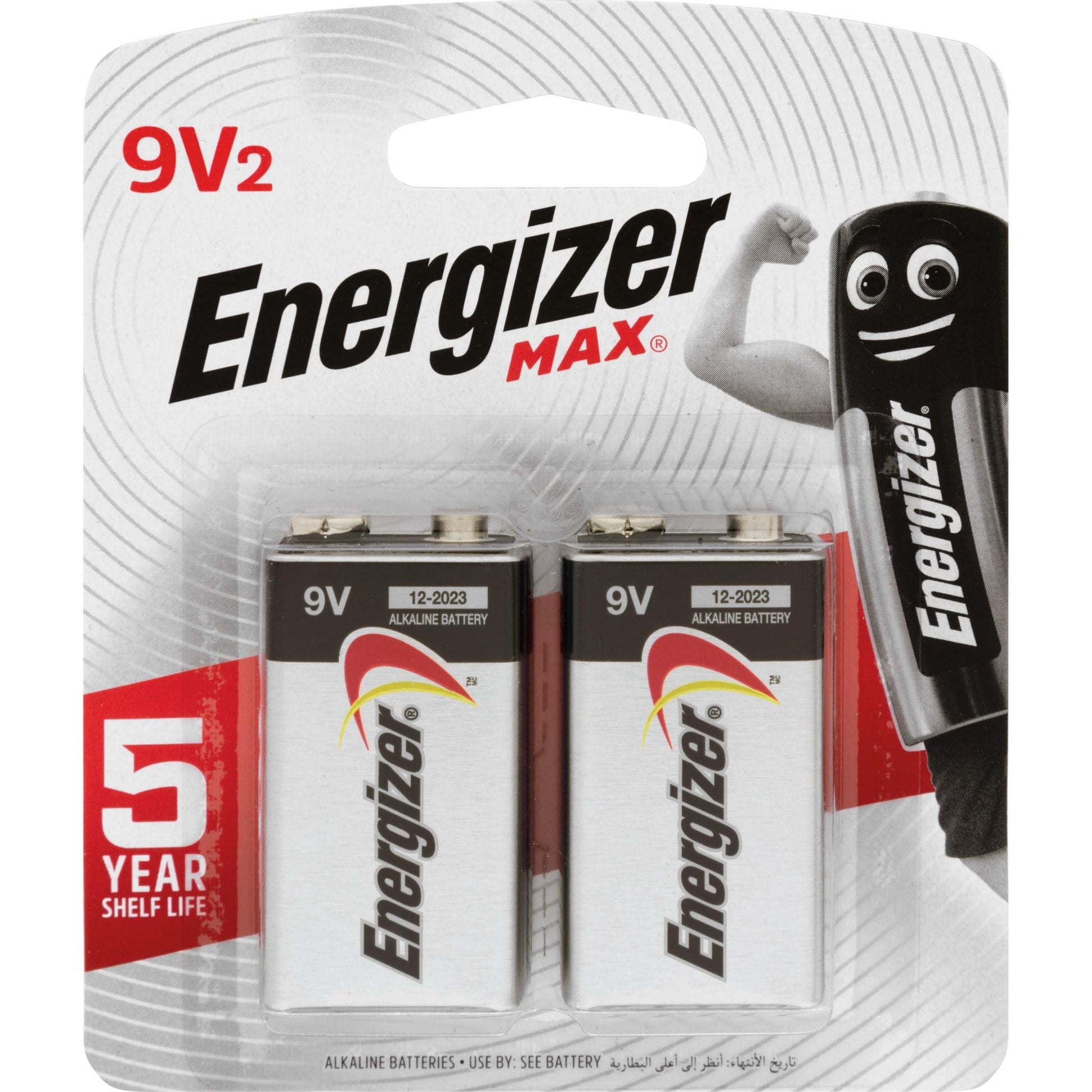 Energizer Max 9V Battery (2-pack)