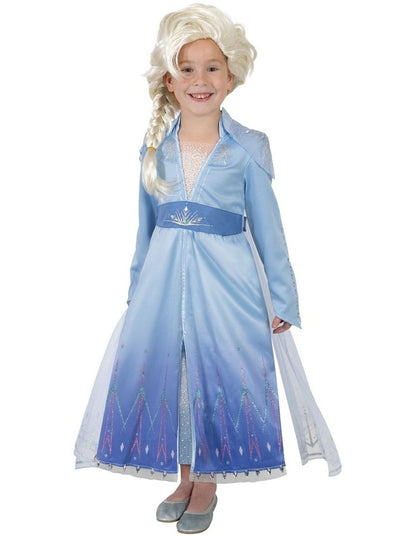 DISNEY FROZEN ELSA PREMIUM CHILD COSTUME & WIG SIZE 4-6 YRS