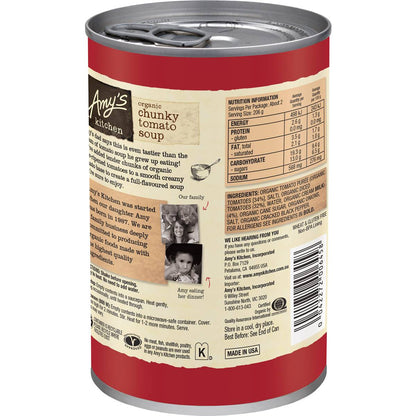 Amy's Kitchen Canned Soup Organic Chunky Tomato Bisque 411g