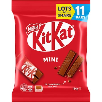 KitKat Milk Chocolate Mini Bars 154g 11 pack