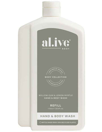 1Ltr Wash Refill - Willow Gum & Lemon Myrtle