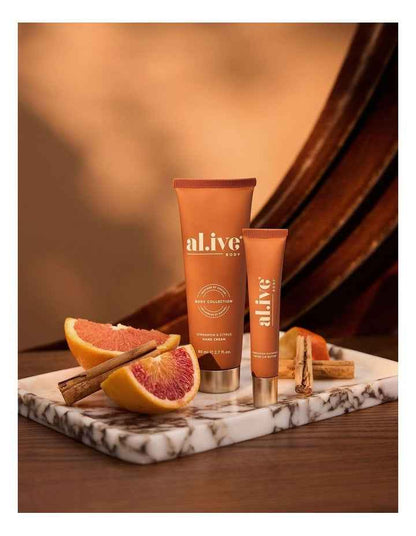 Hand & Lip Set - Cinnamon and Citrus