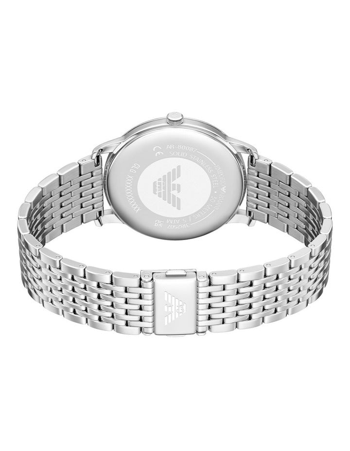 Emporio Armani Silver Watch Ar80087Set