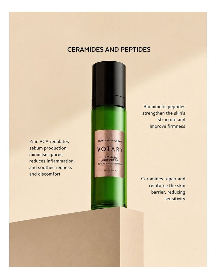 Ultimate Light Cream, Ceramides and Peptides - 50ml