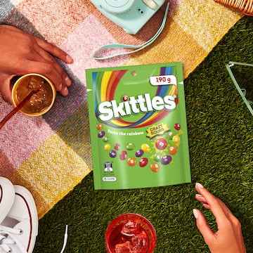 Skittles Sours Chewy Lollies Party Share Bag 190g
