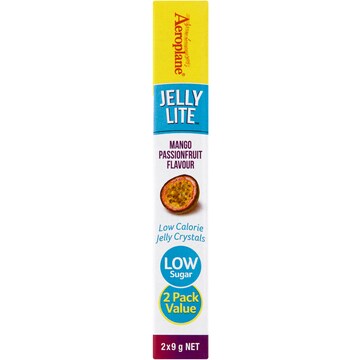 Aeroplane Jelly Lite Crystals Mango Passionfruit 9g x 2 pack