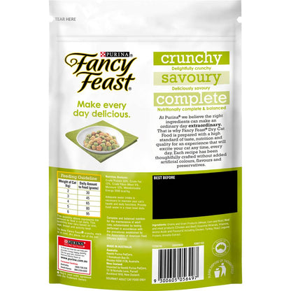 Fancy Feast Adult Chicken, Turkey & Vege Flavour Dry Cat Food 450g