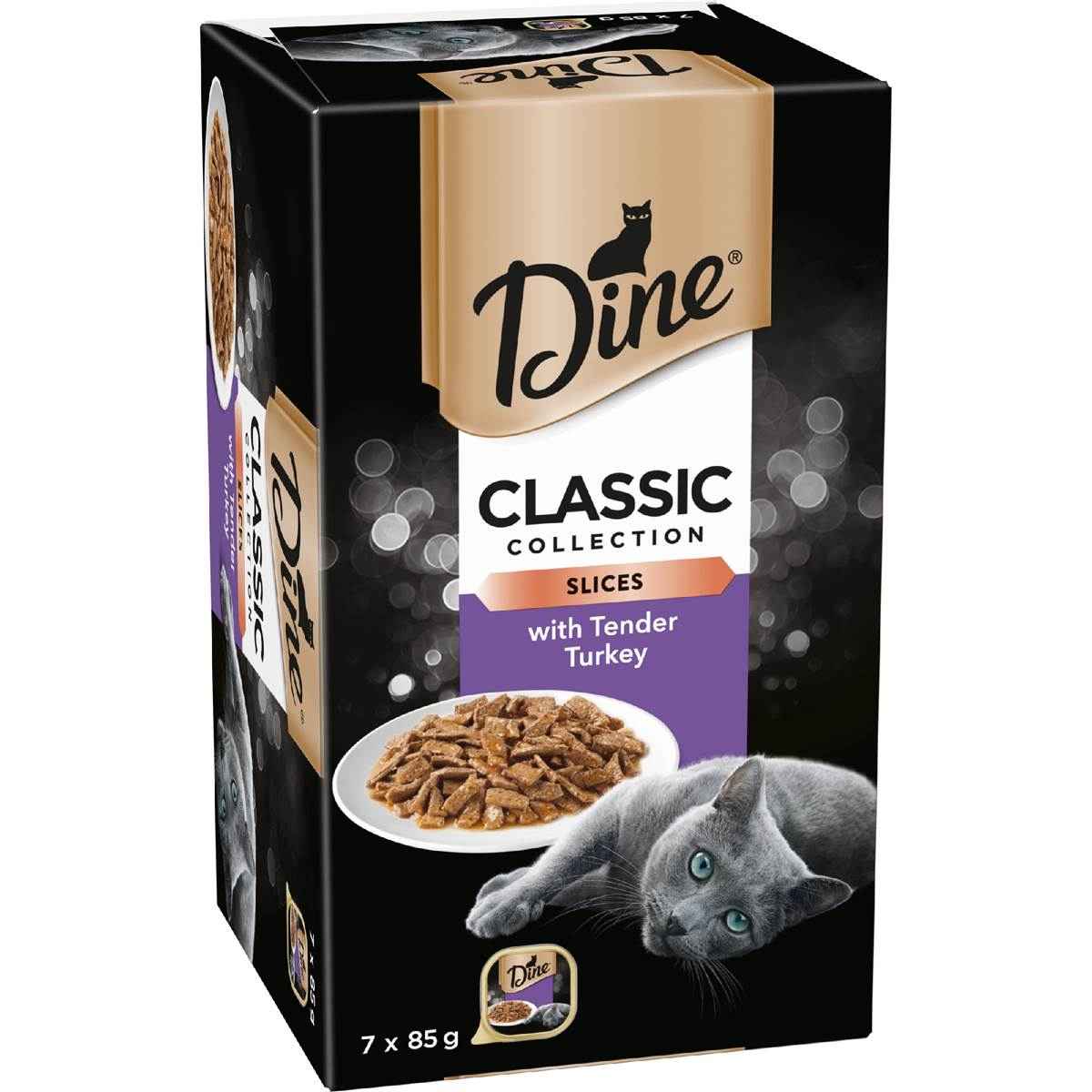 Dine Adult Cat Food Gravy With Turkey 85g x 7 pack