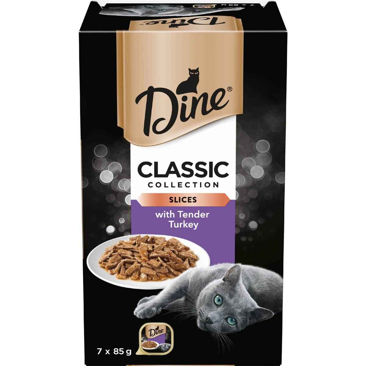 Dine Adult Cat Food Gravy With Turkey 85g x 7 pack