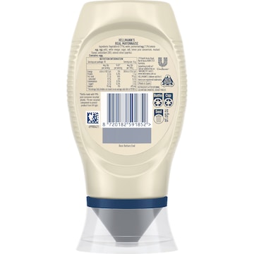 Hellmann's Real Mayonnaise Squeeze Bottle 235g