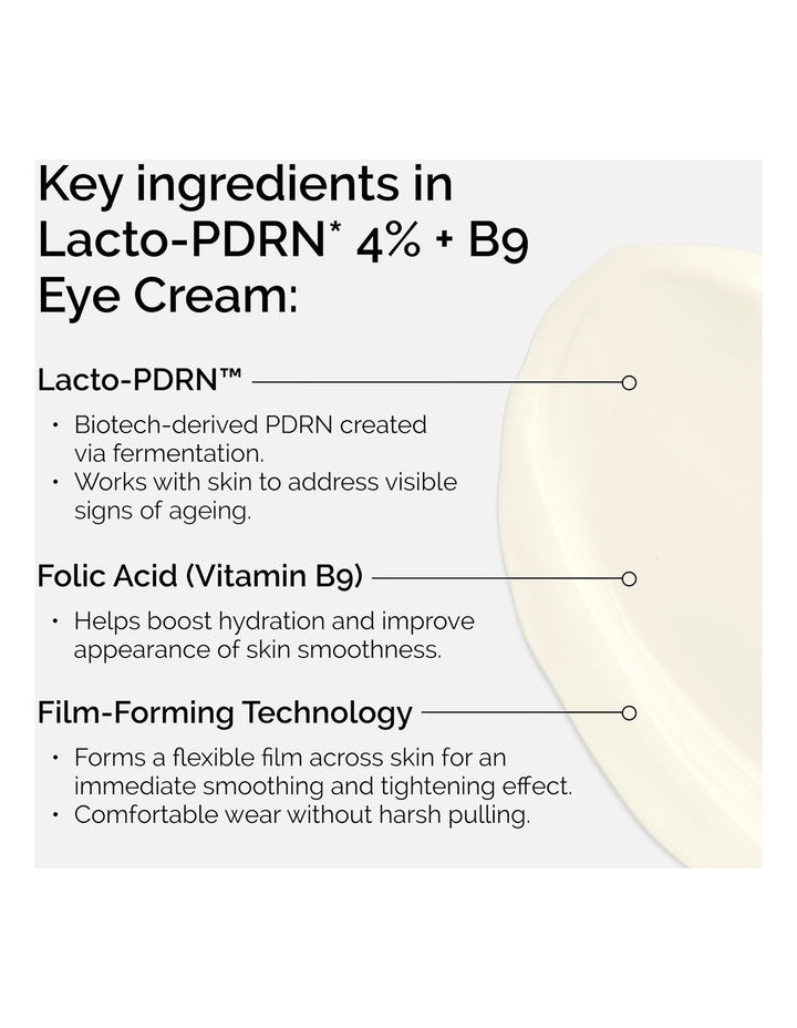 Lacto-PDRN* 4% + B9 Eye Cream