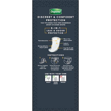 Depend Men Guards Level 2 12 pack