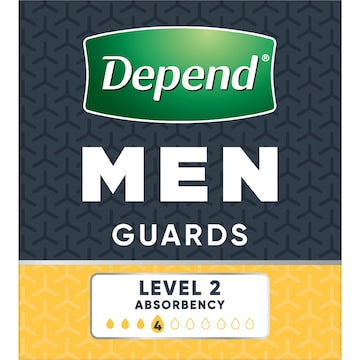 Depend Men Guards Level 2 12 pack