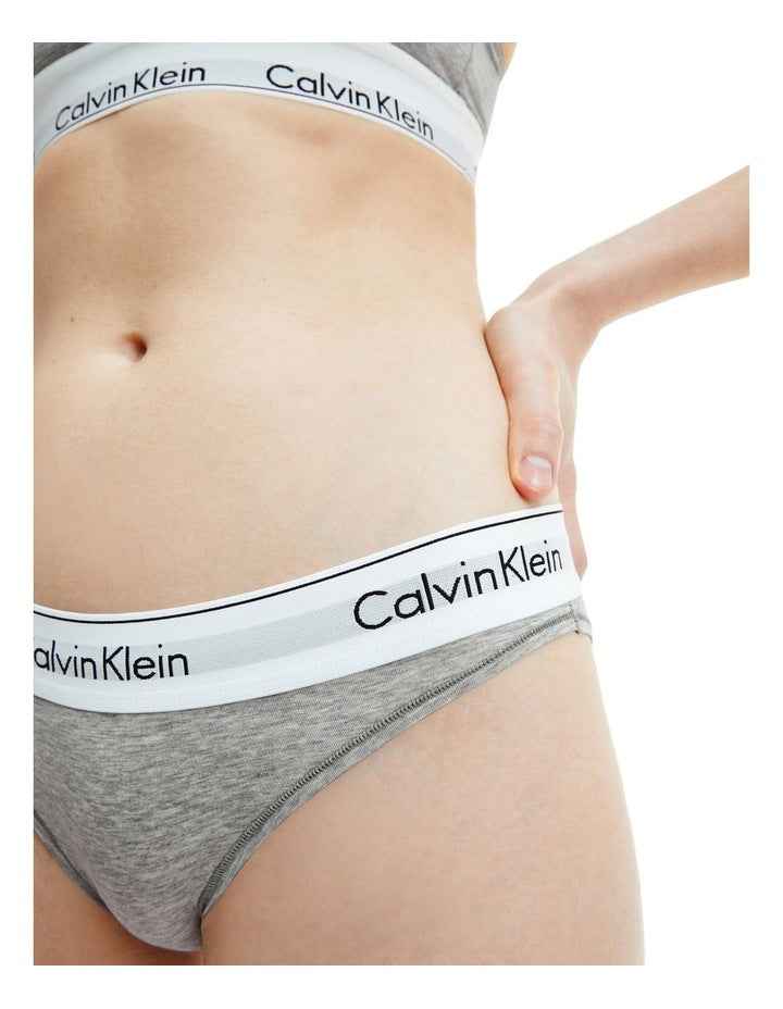 Modern Cotton Bikini Brief in Grey