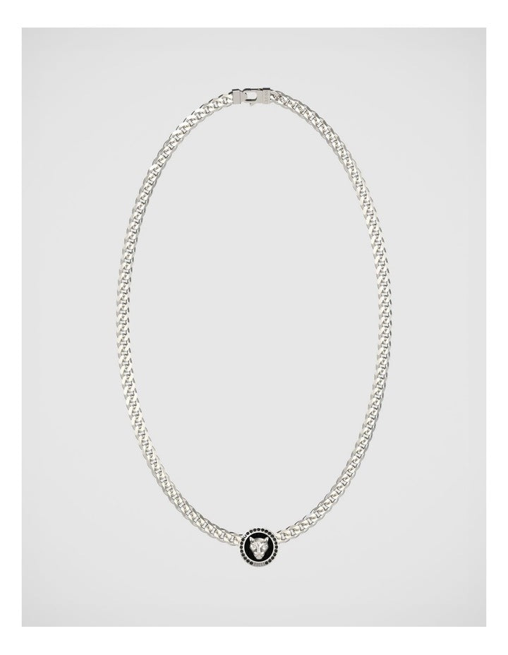 Guess Jewellery Panther Silver Necklace