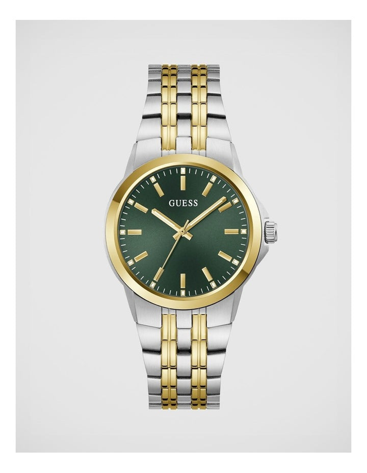GUESS Mens Two-Tone Analogue Watch