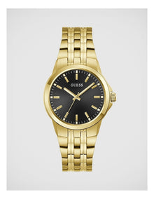 GUESS Mens Gold-Tone Analogue Watch