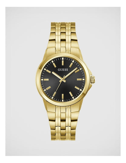 GUESS Mens Gold-Tone Analogue Watch