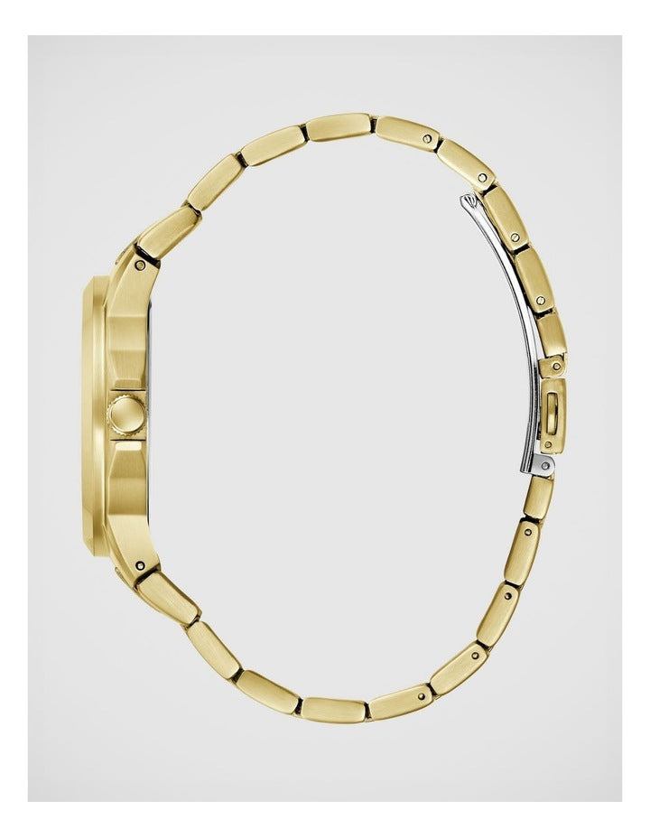 GUESS Mens Gold-Tone Analogue Watch