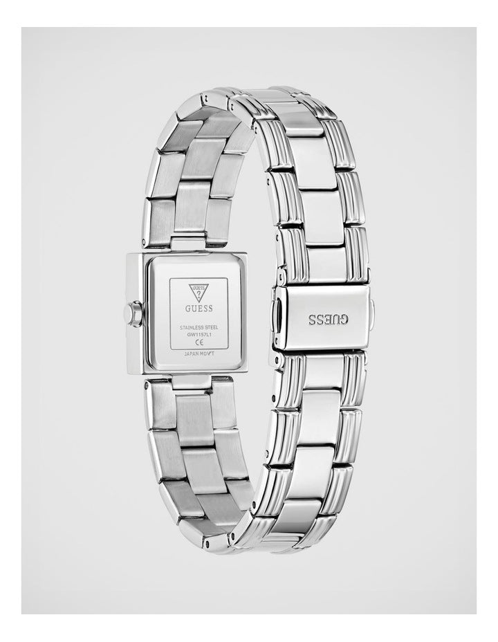 GUESS Ladies Silver-Tone Analogue Watch