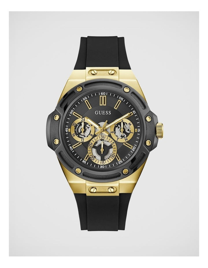 GUESS Mens Black Multifunction Watch