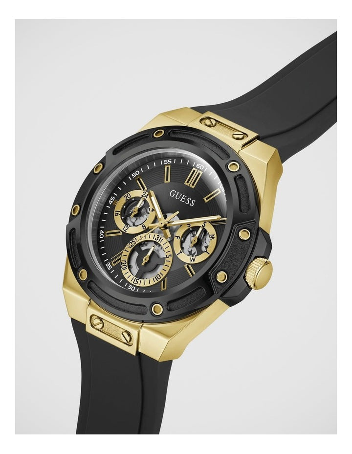 GUESS Mens Black Multifunction Watch