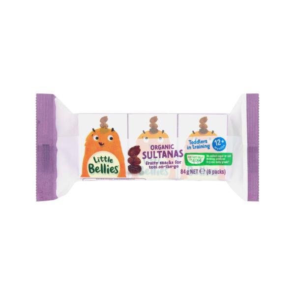 LITTLE BELLIES SULTANAS 14G X 6PK : 84G
