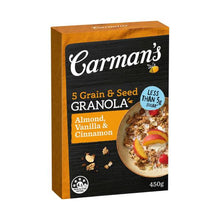 CARMANS GRANOLA:ALMOND VANILLA & CINNAMON:.:450 GRAM