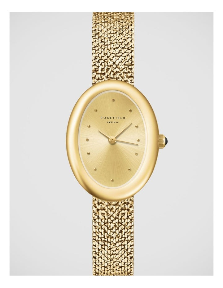 Rosefield Ovale Gold Watch