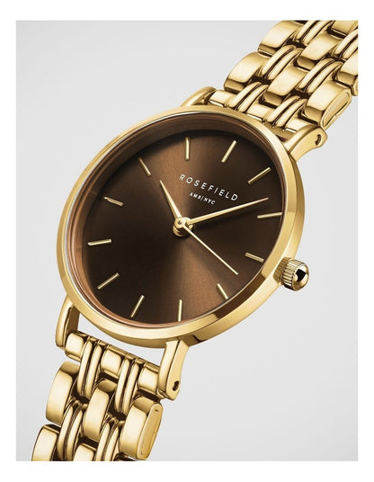Rosefield Small Edit Gold Watch
