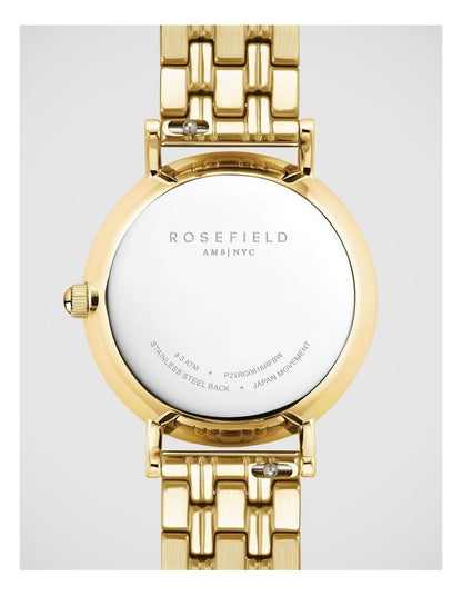 Rosefield Small Edit Gold Watch