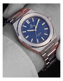 Timex Q Timex Marbella Silver Tone Watch