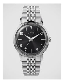 Timex Marlin 34mm Silver Tone Watch