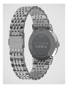 Timex Marlin 34mm Silver Tone Watch