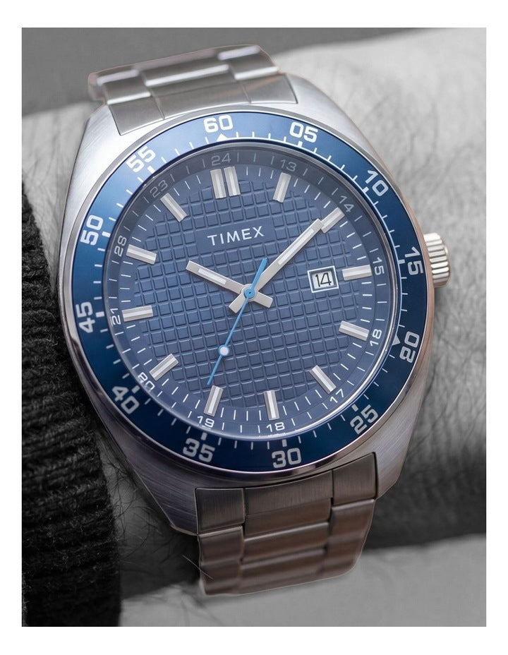 Timex Weston 3-Hand Silver Tone Watch
